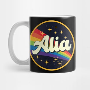 Alia // Rainbow In Space Vintage Style Mug